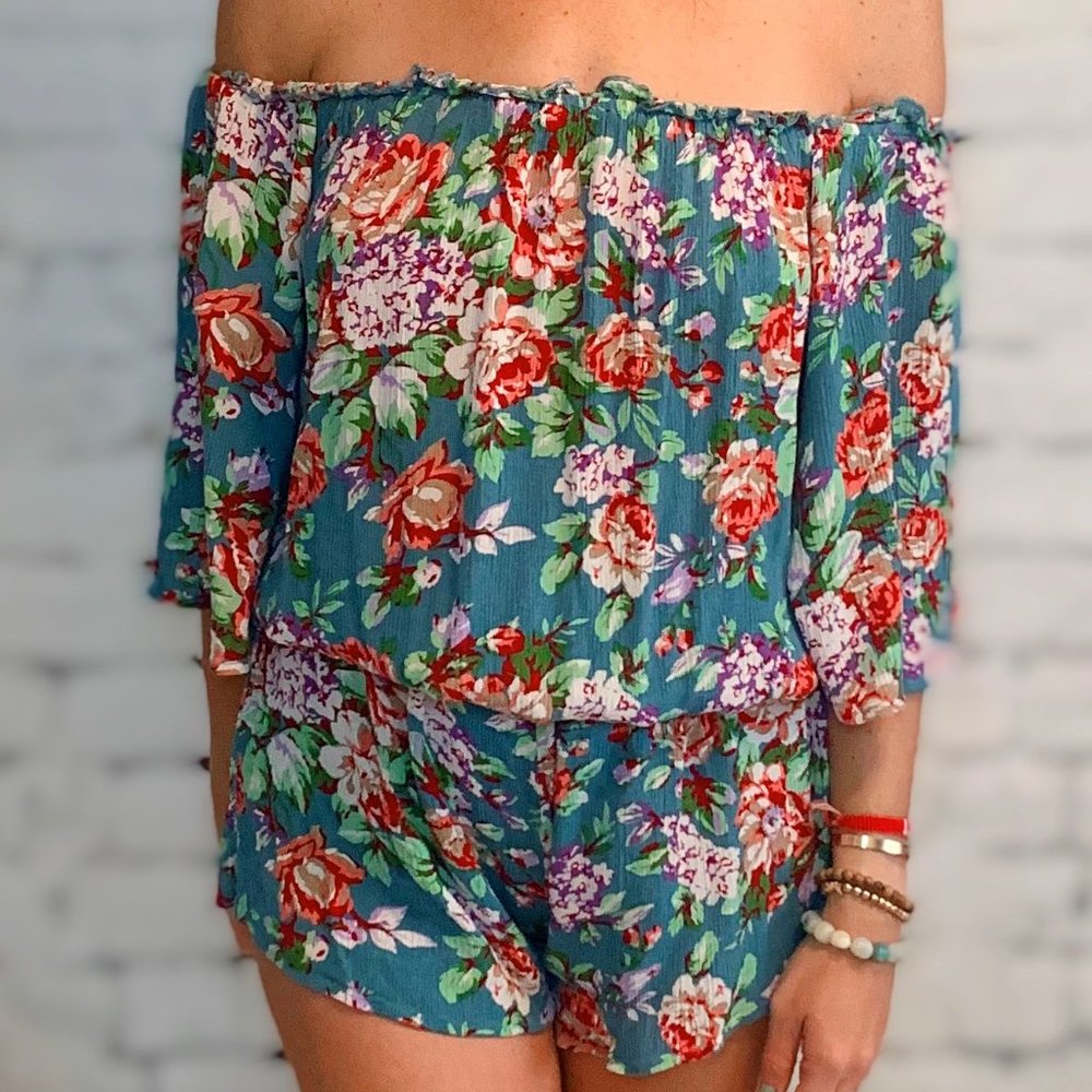 Off Shoulder Romper